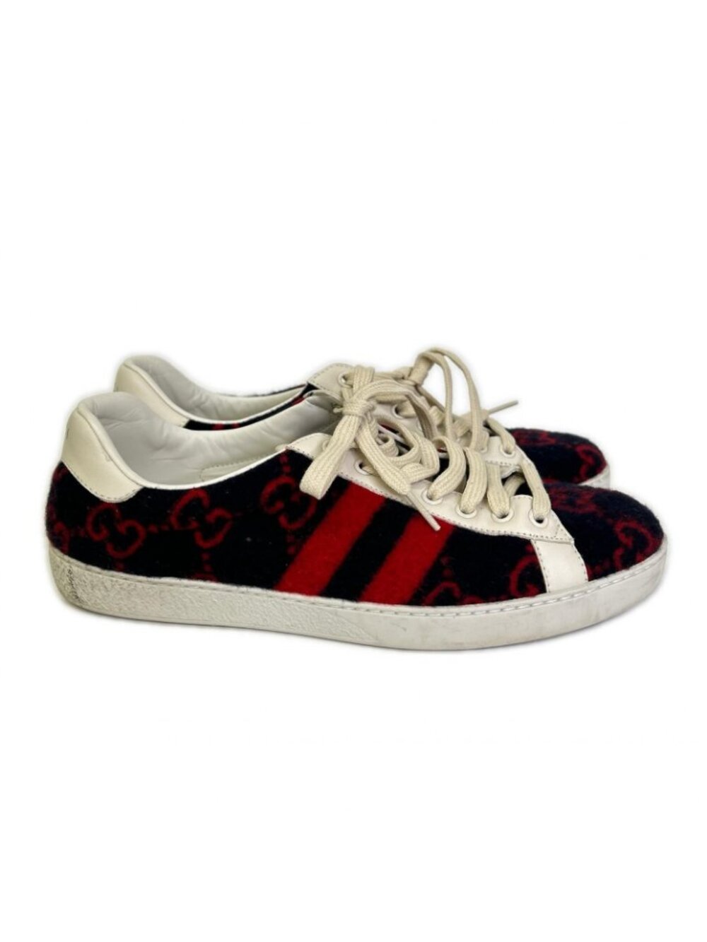 Gucci GG Wool Low Cut Sneakers 6.5 - Picture 4 of 10